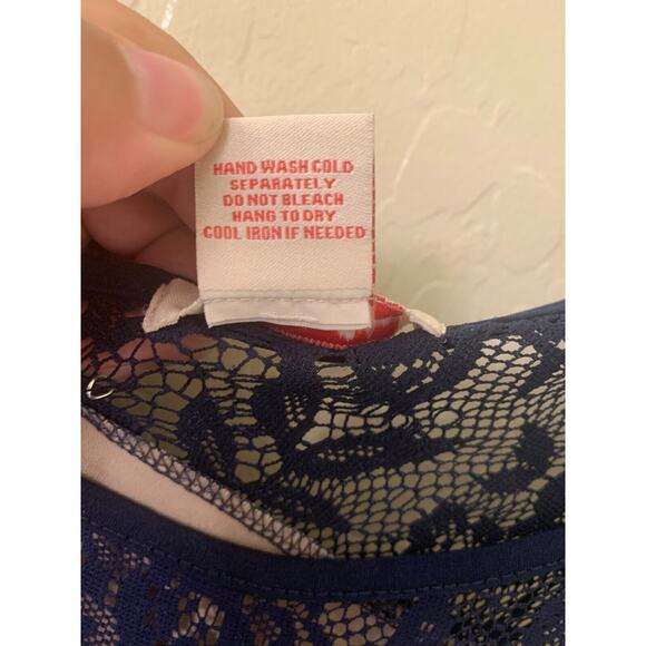 Candalite Women's Navy Lace Sleeveless Dress, Style #D43902, Size M - Picture 6 of 12